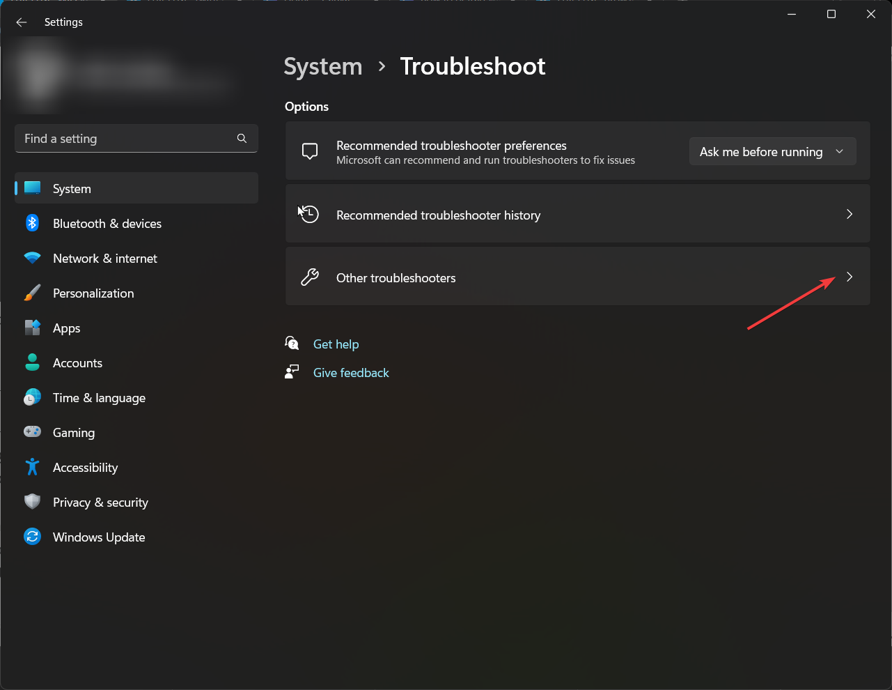 Other troubleshooters 