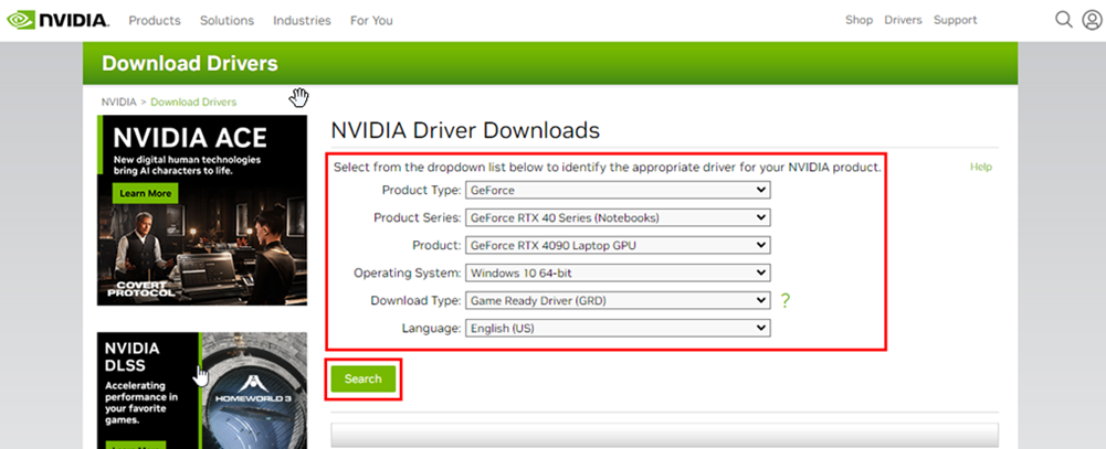 Para GPUs NVIDIA atualizar