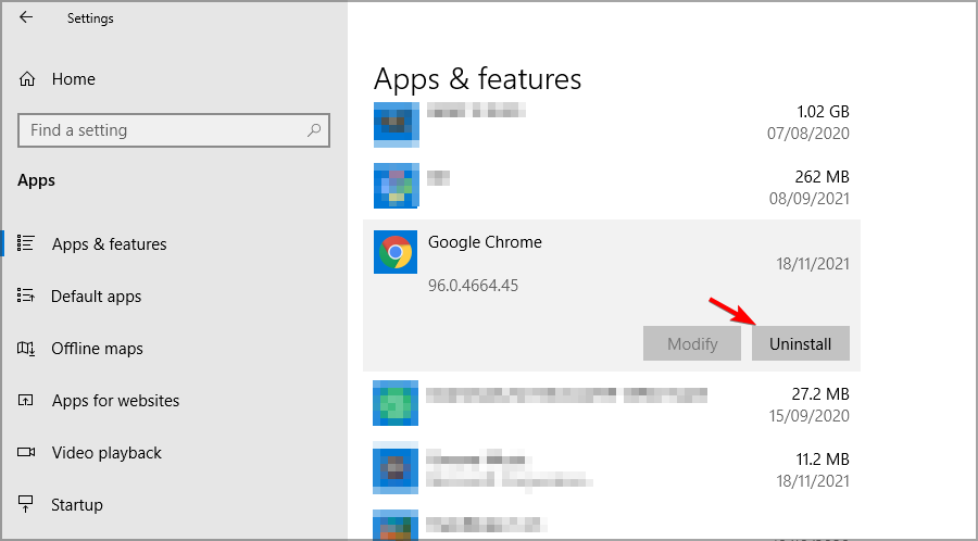 desinstalar chrome