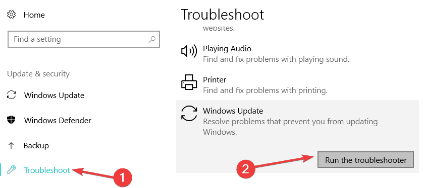 outil de résolution des problèmes de mise à jour de windows