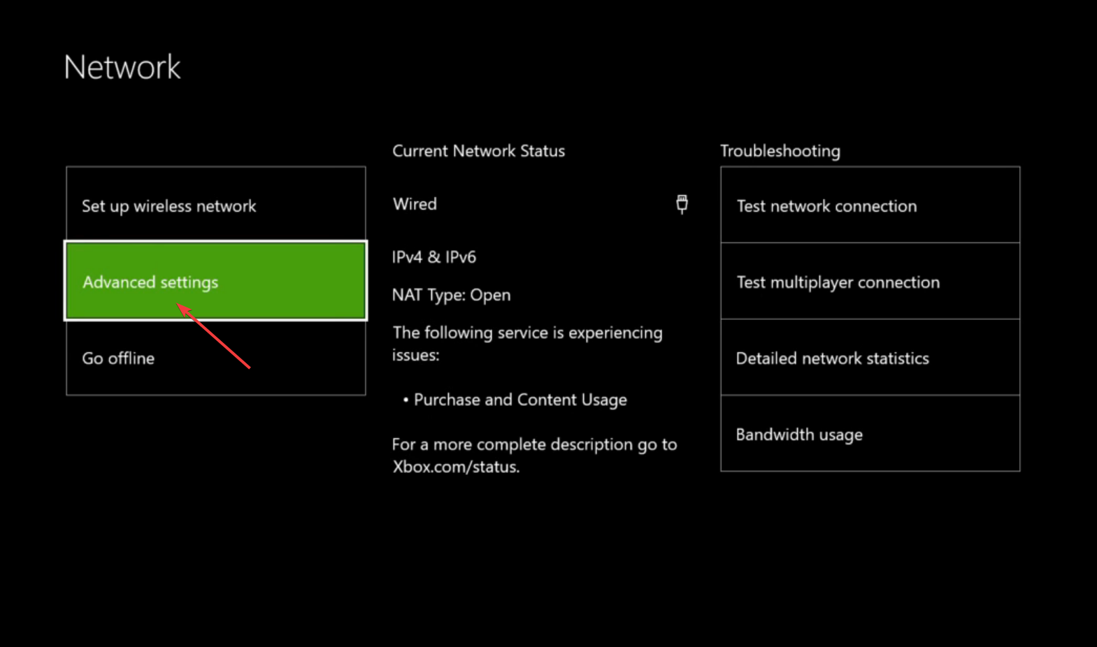 advanced settings
