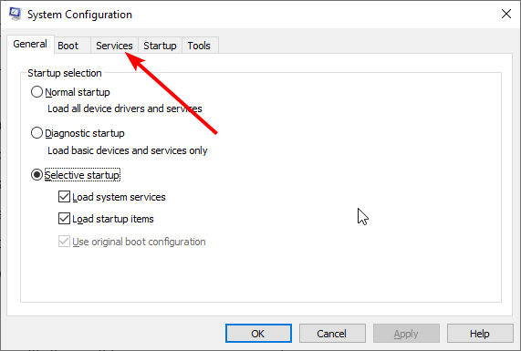 services tab windows 10 not restarting