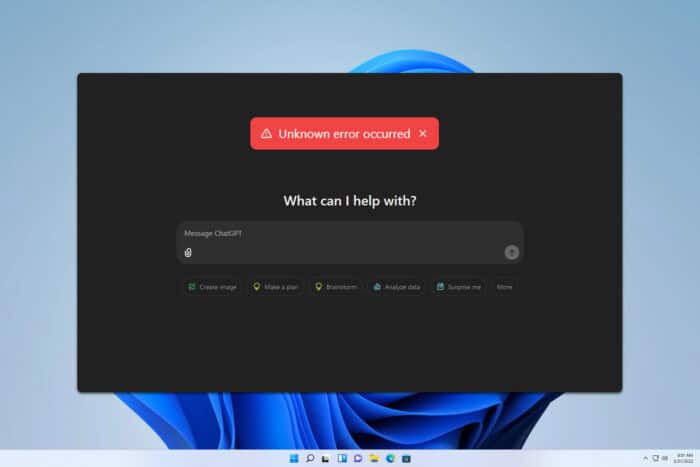 une erreur inconnue s'est produite chatgpt pdf