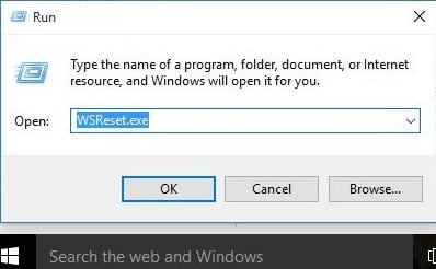 wsreset