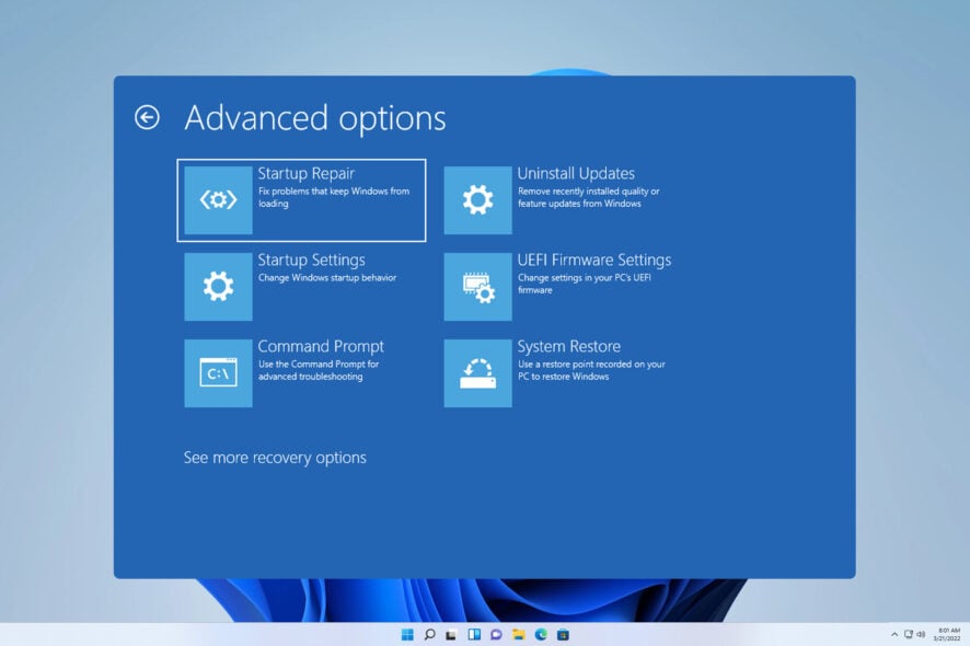 como sair do modo de recuperação do windows