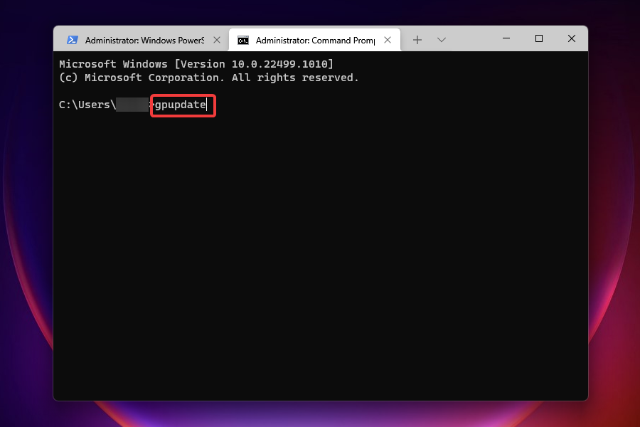 Mettre à jour les stratégies de groupe pour résoudre le redémarrage aléatoire dans Windows 11