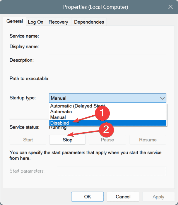 disable ASUS COM Service to fix atkexComSvc.exe