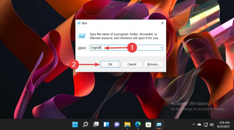 regedit