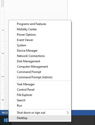 get no files on desktop Windows 10