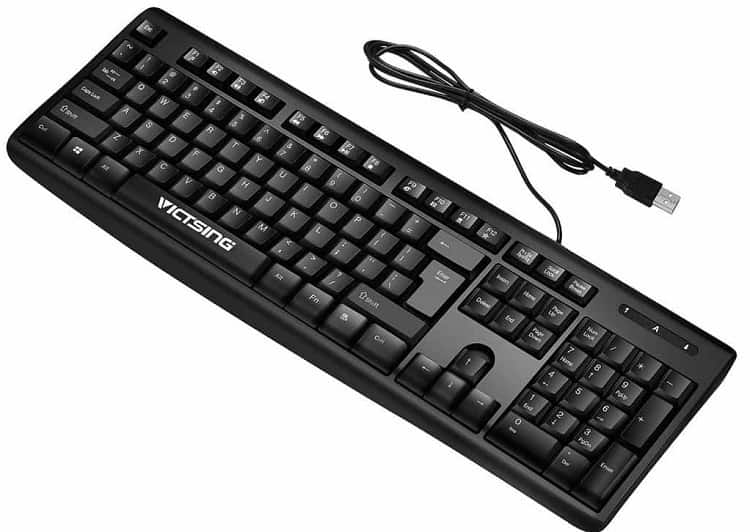 VicTsing spritzwassergeschützte Tastatur
