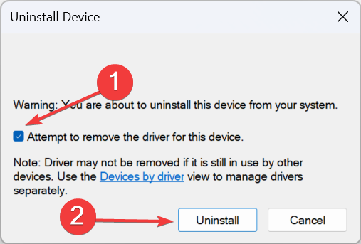 désinstaller