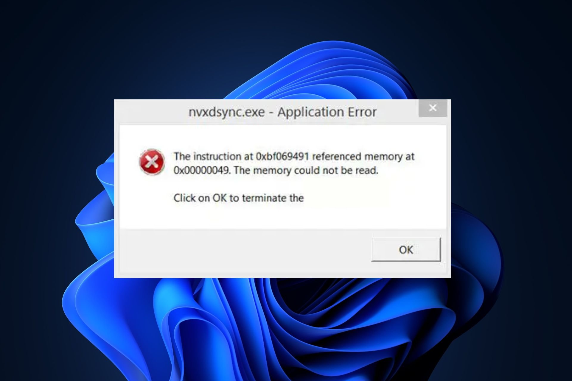 nvxdsync.exe beheben