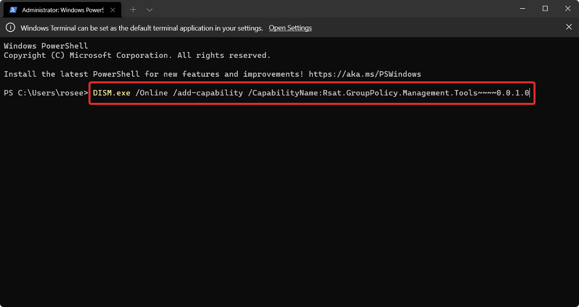 powershell-command-gpmc open group policy management console windows 11