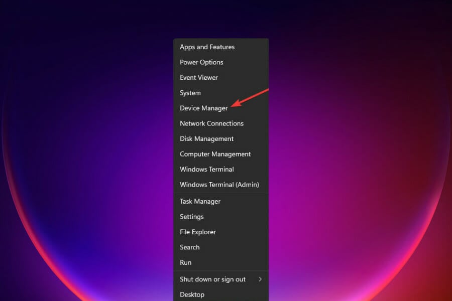 gestore dispositivi di Windows