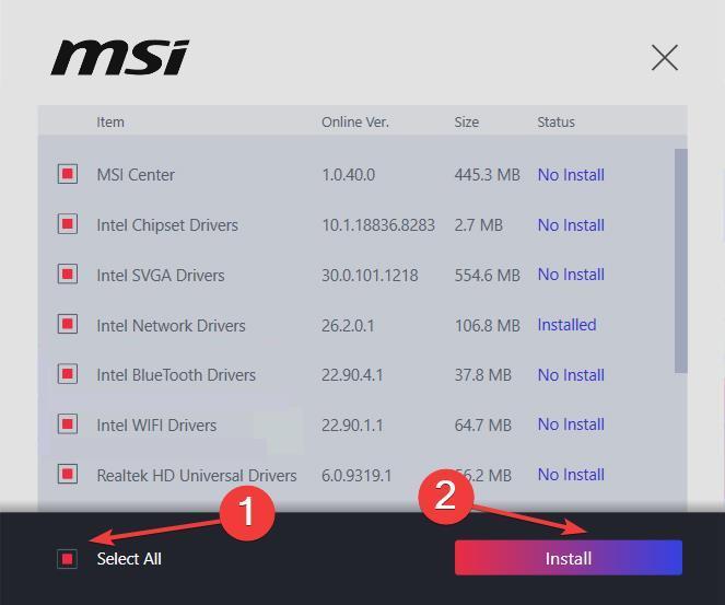 установка драйвера монитора msi