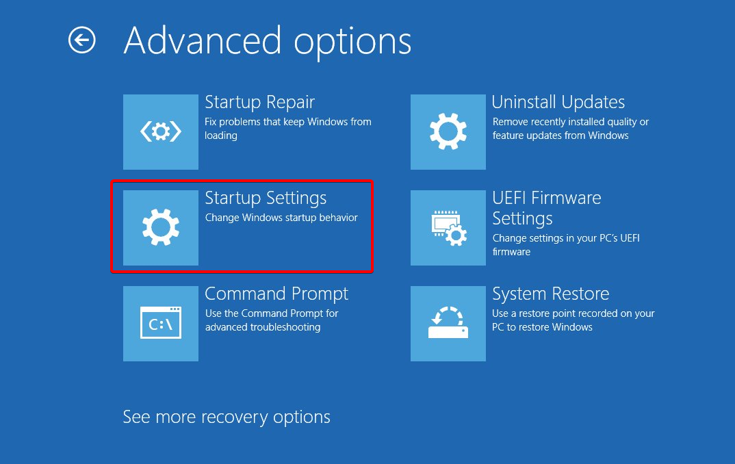 startup-sett mouse loading icon won't go away