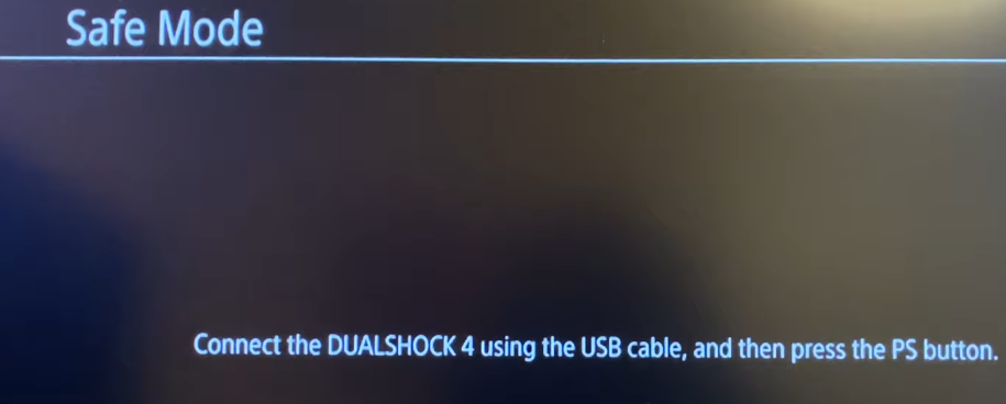 PS4でコントローラーを接続する