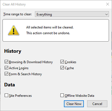 Clear All History your session has expired. please refresh the page and try again reddit