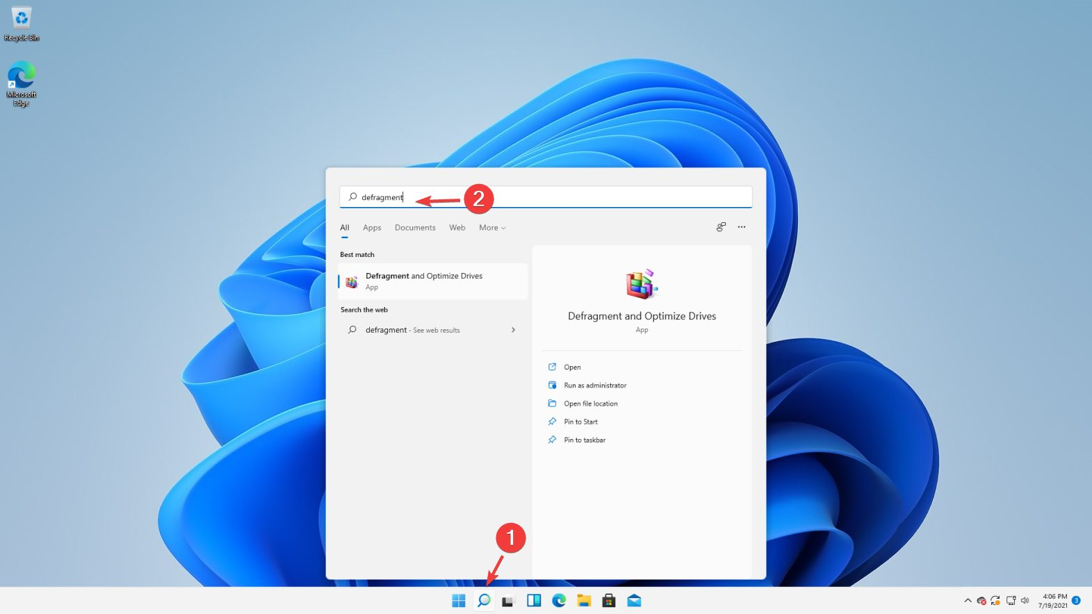 defrag high ram usage windows 11