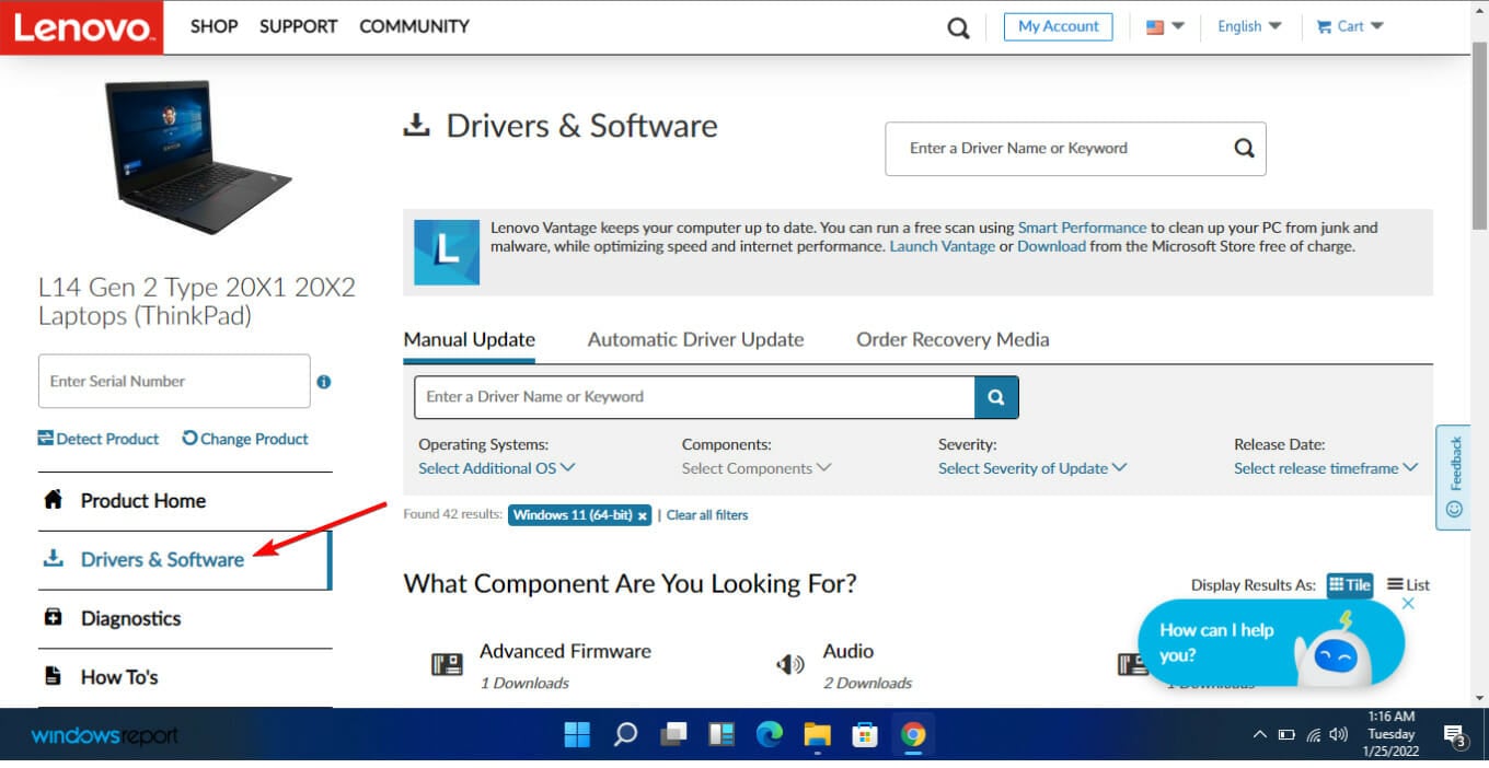 Actualización manual: actualizar BIOS en Lenovo Windows 11