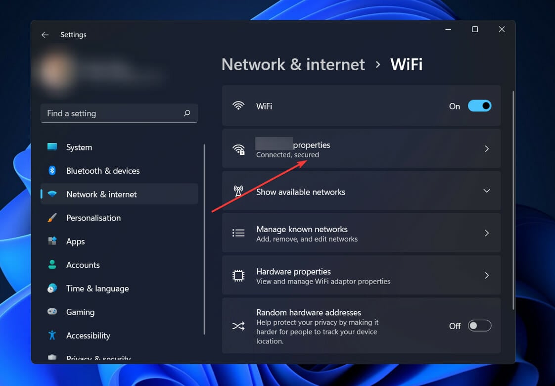 propriétés nom wifi windows 11 écran de verrouillage spotlight ne fonctionne pas