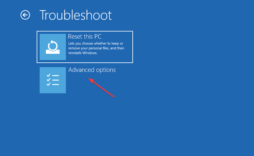 Options avancées pour corriger la restauration du système Windows 11 prenant beaucoup de temps