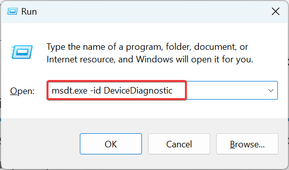 hardware and devices troubleshooter to fix driver overran stack buffer