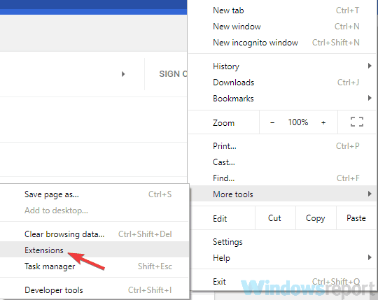 estensioni C'era un problema di connessione con Gmail