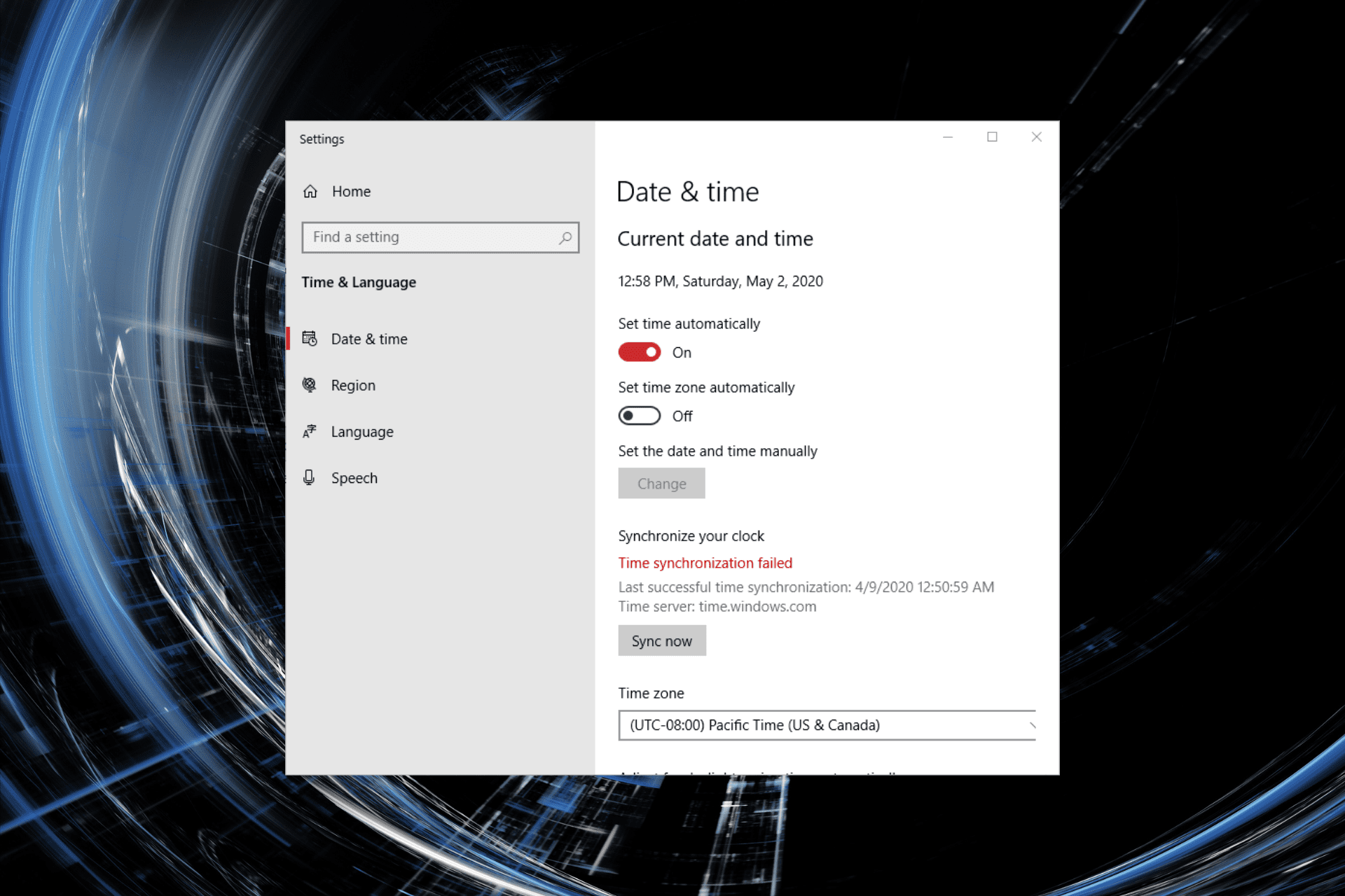 Fehler beim Synchronisieren der Zeit in Windows