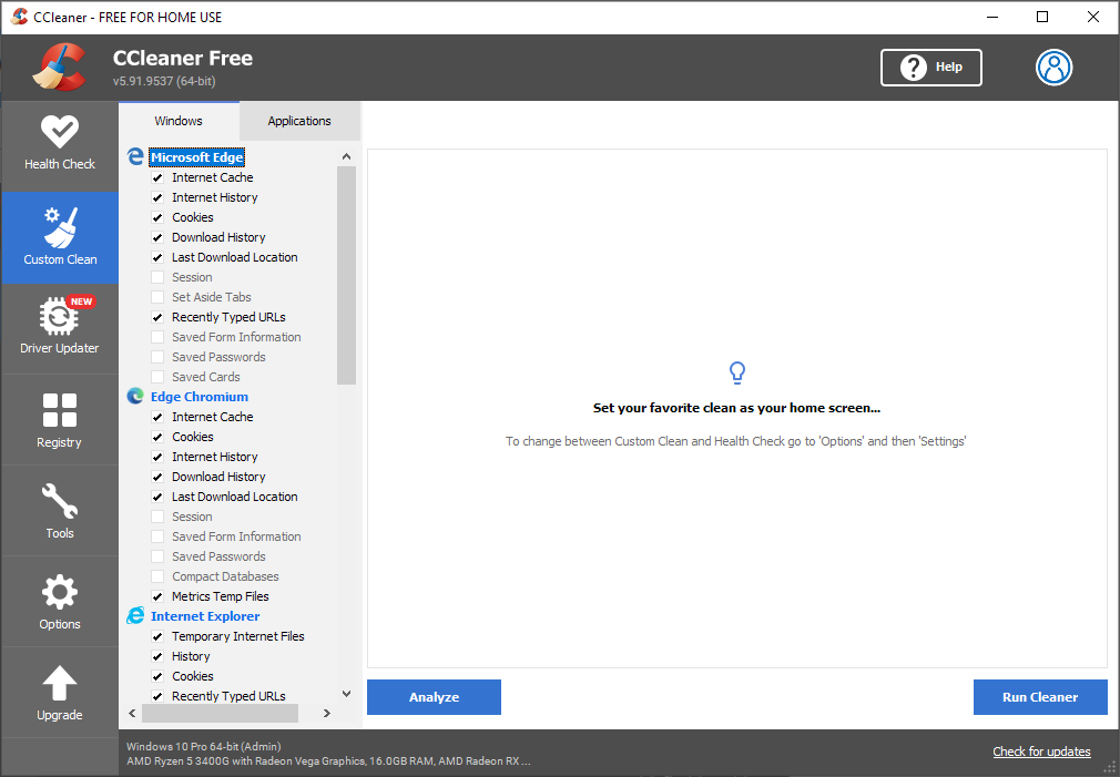 ccleaner cookie cleaner