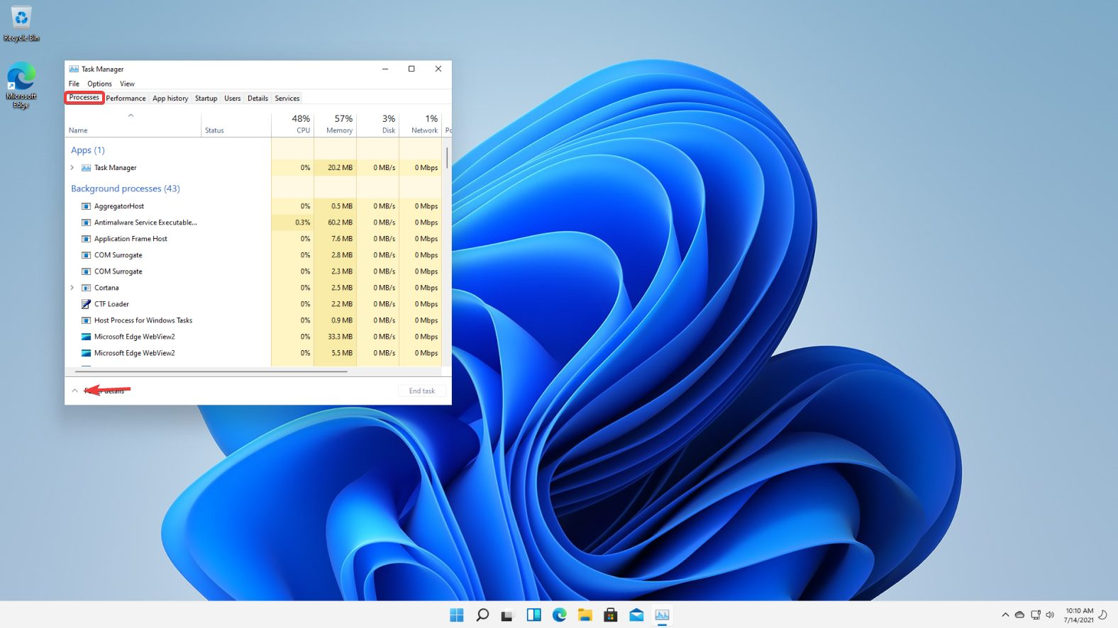 processes high ram usage windows 11