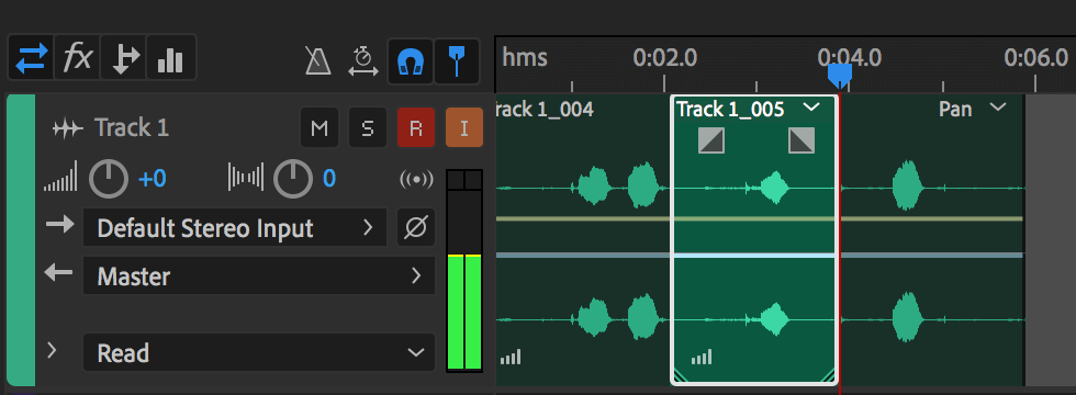 strumento di registrazione audio adobe audition