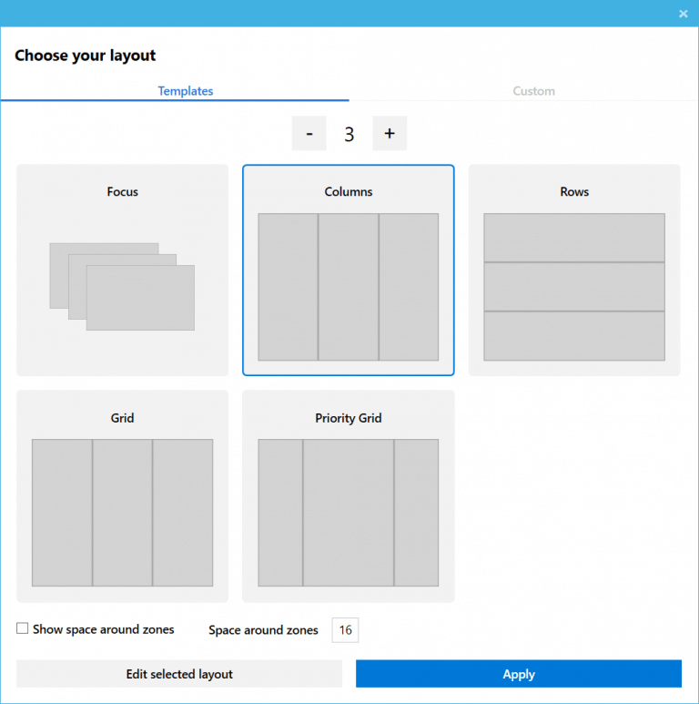 dispositions fancyzones de microsoft powertoys