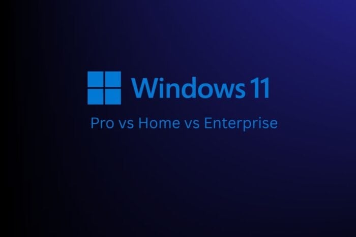 WINDOWS 11 Pro vs Home vs Enterprise