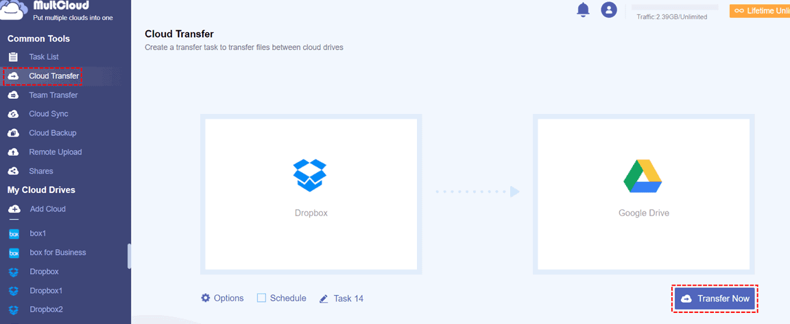 multicloud transfer now