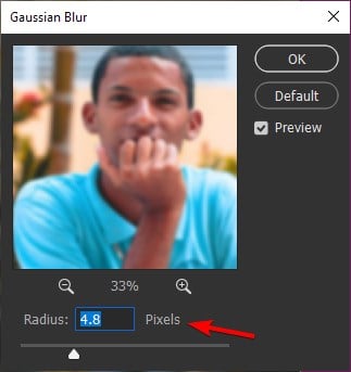 blur value