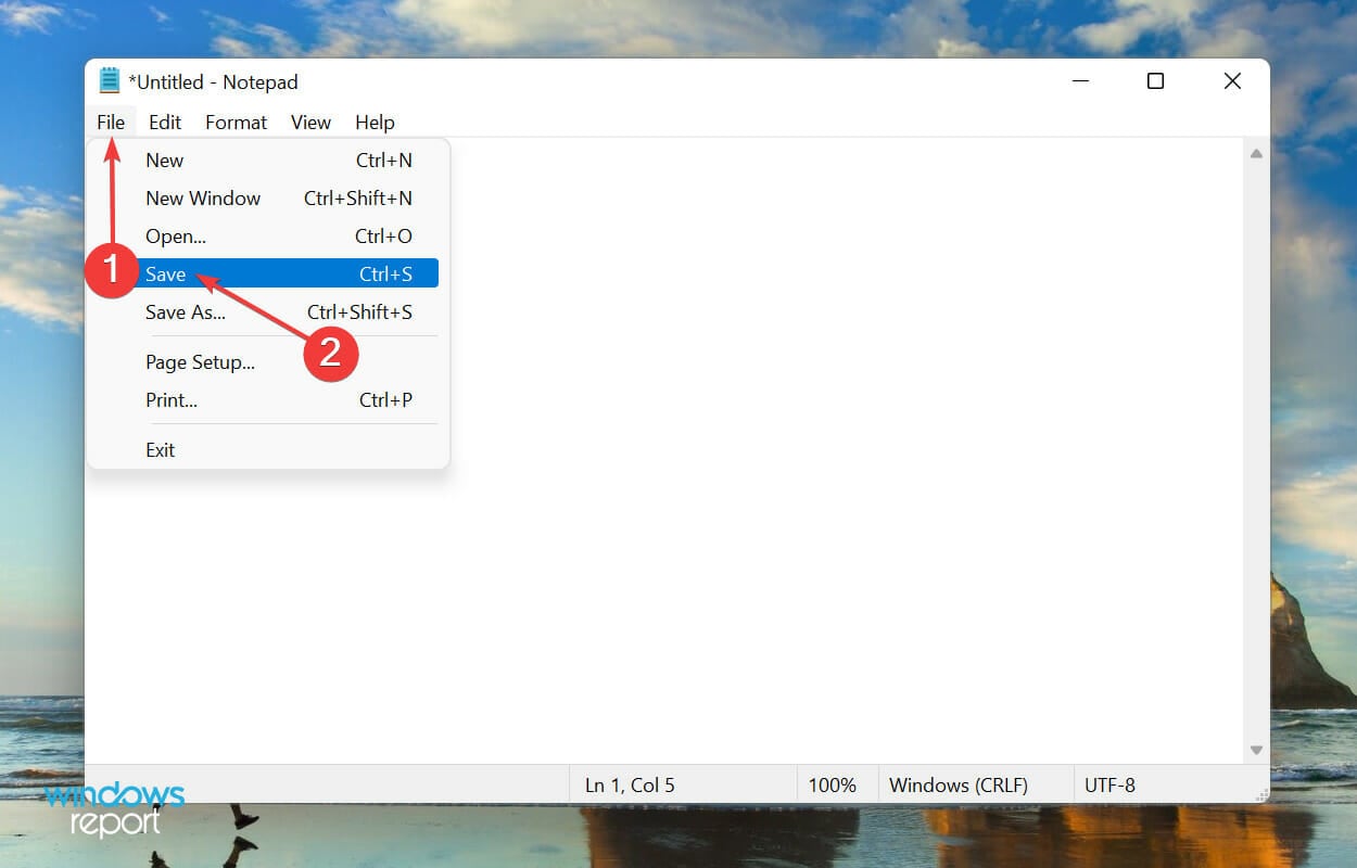 Windows 11 오류 로그 생성을 위한 저장
