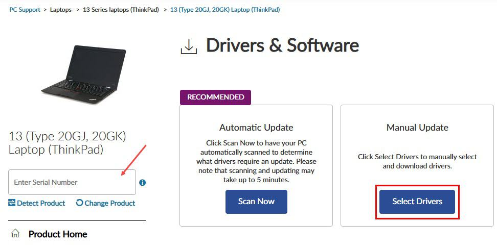 Select drivers