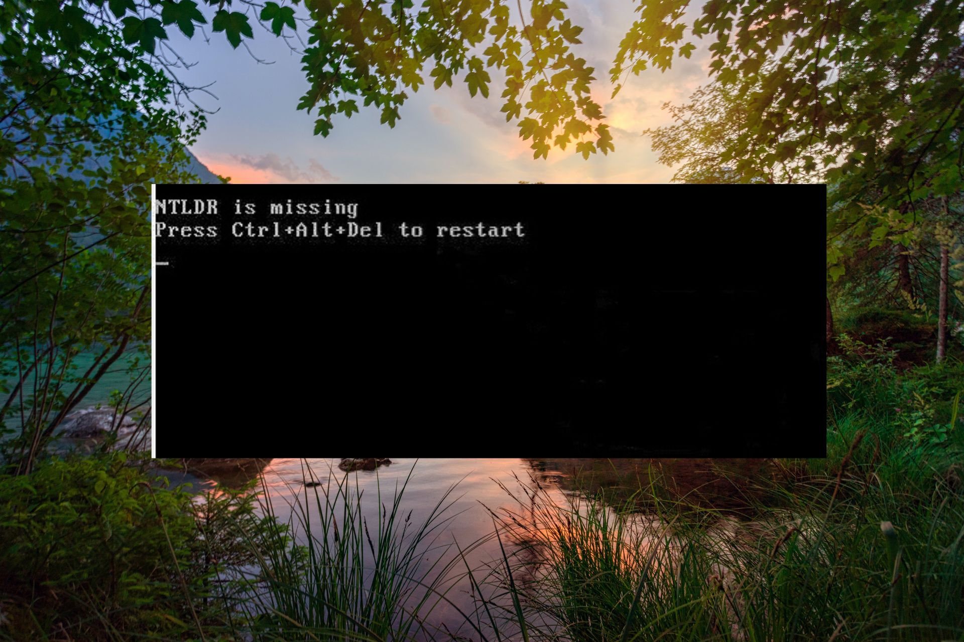 NTLDR が見つかりません
