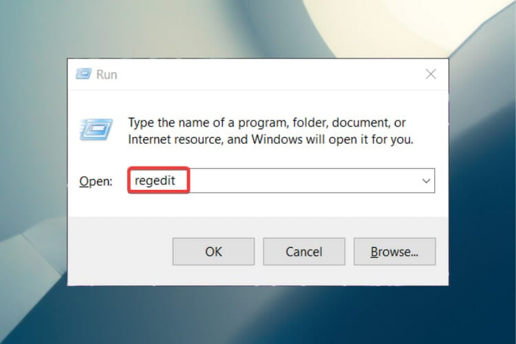 regedit