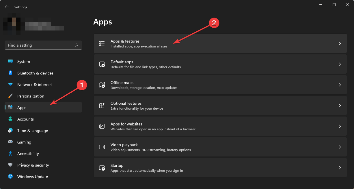 indo para aplicativos e recursos Microsoft Windows 11