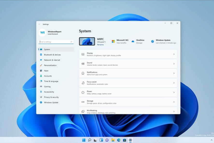 Einstellungen-App Abstürze Windows 11
