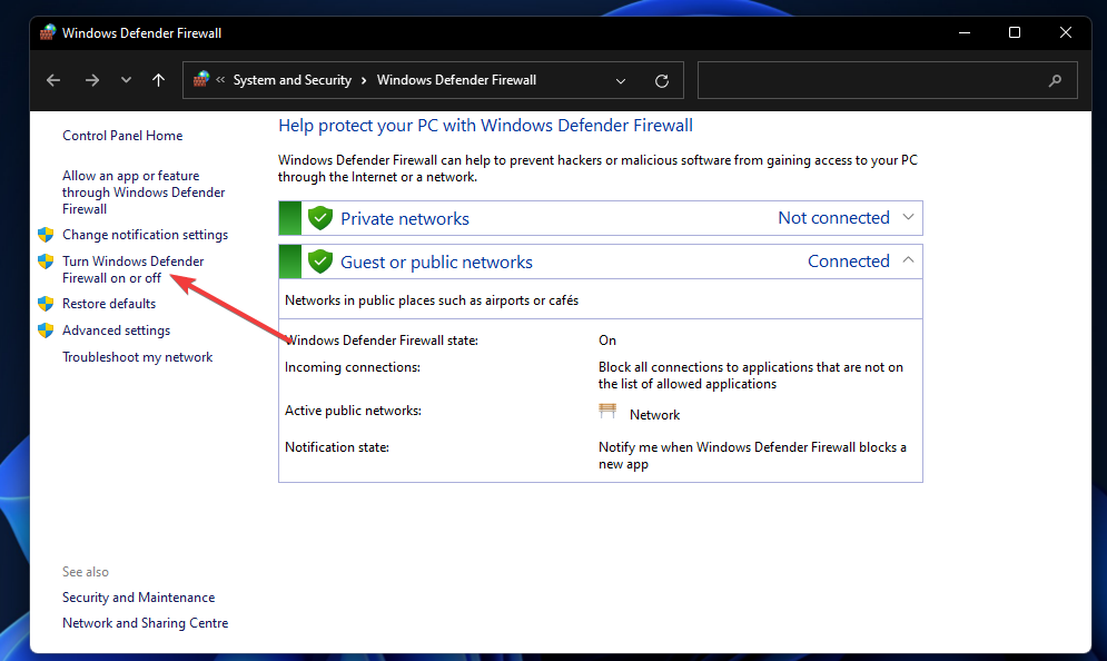 Turn Windows Defender Firewall on or off windows 11 razer synapse failed to install