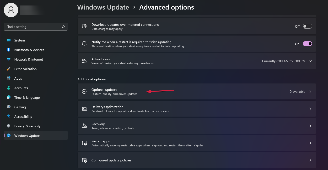 atualizações opcionais windows 11