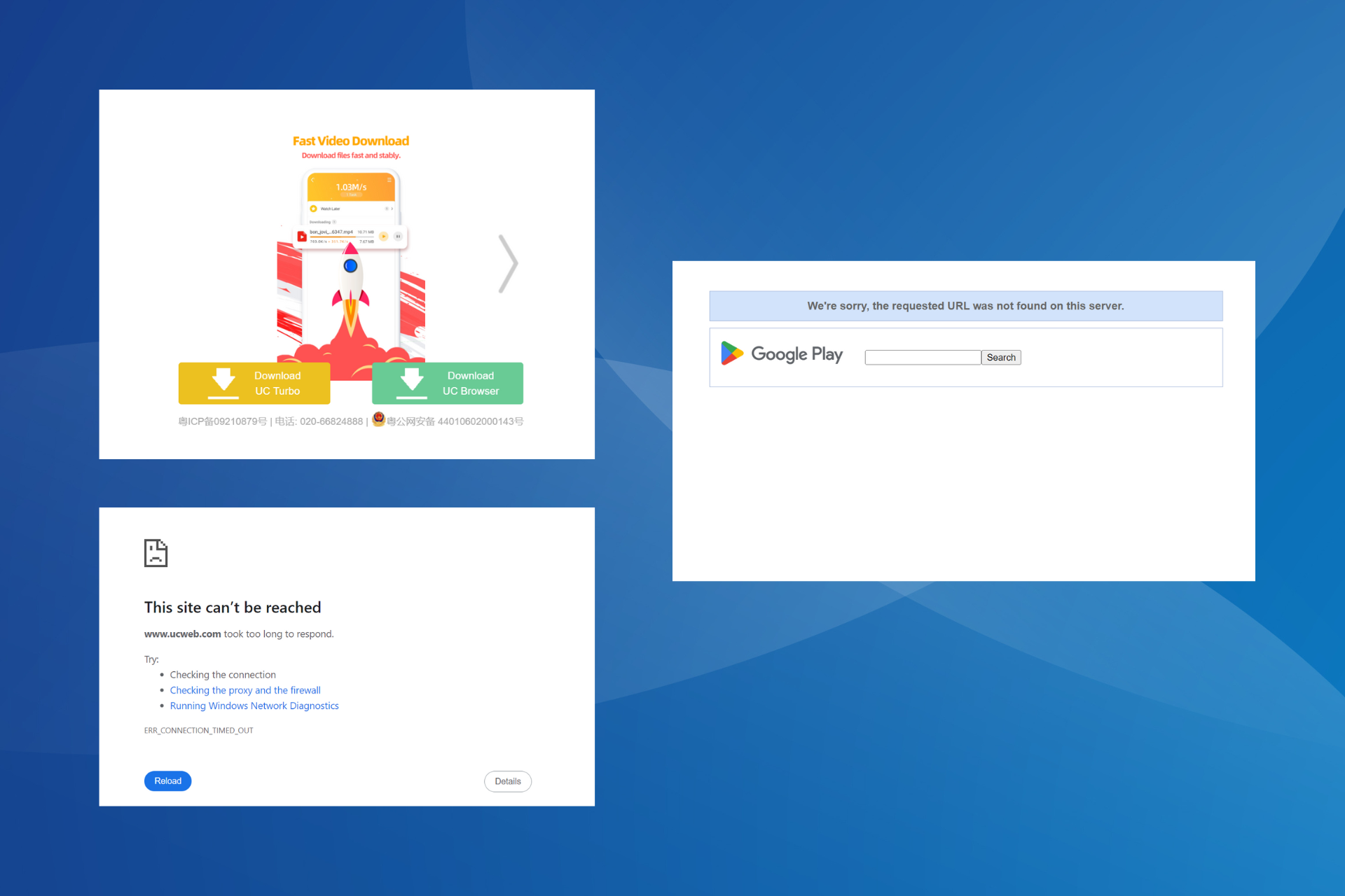 réparer uc browser non autorisé