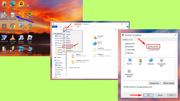 Dove si trova il Cestino in Windows 10