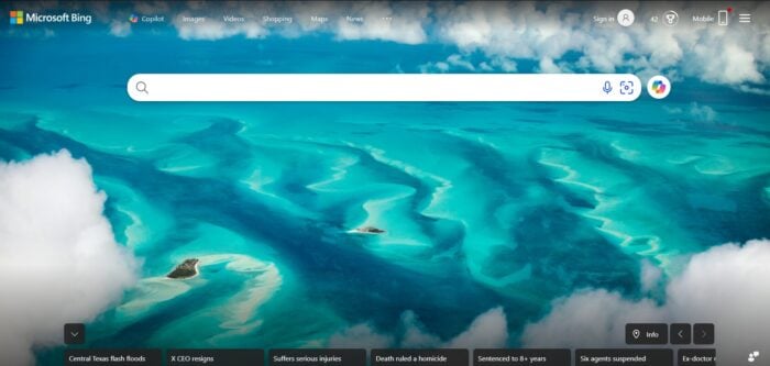 homepage bing