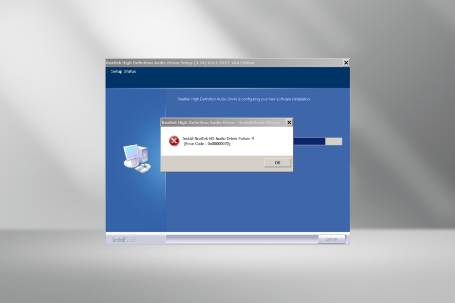 Windows에서 Realtek HD 오디오 드라이버 설치 실패 오류 수정하기