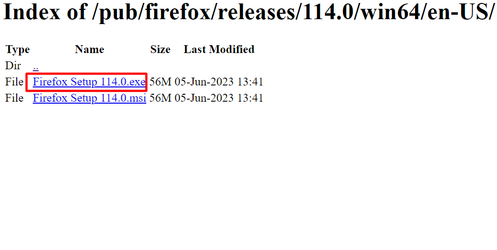 Firefox older version 64-bit