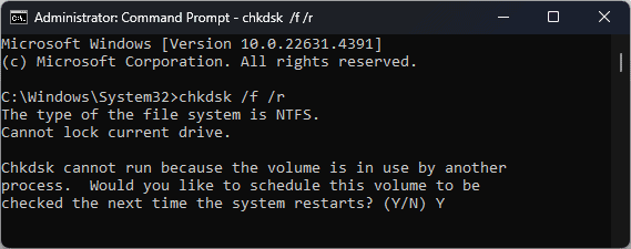CHKDSK FR ERROR_CANTFETCHBACKWARDS